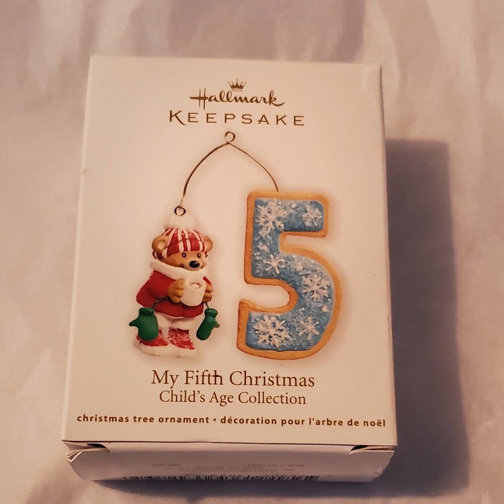 Hallmark Keepsake "My Fifth Christmas" Child's Age Collection Ornament